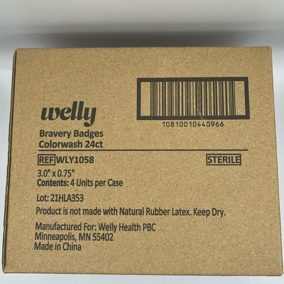 WELLY BANDAGES (96 count) CASE Tie Dye Patterns - Picture 2 of 2